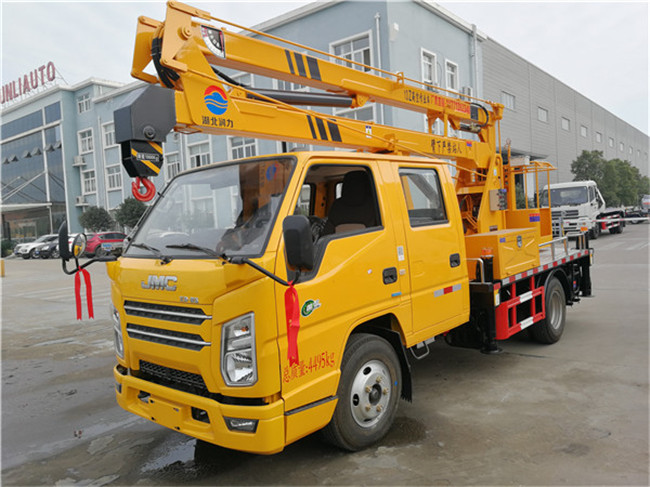 國(guó)六江鈴藍(lán)牌13米高空作業(yè)車