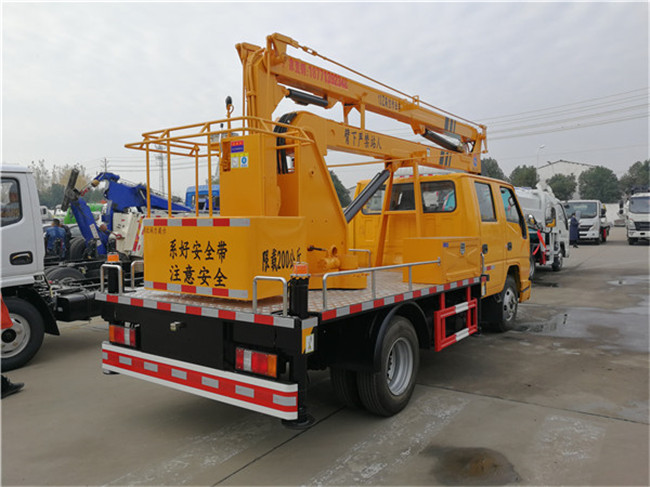 國(guó)六江鈴藍(lán)牌13米高空作業(yè)車