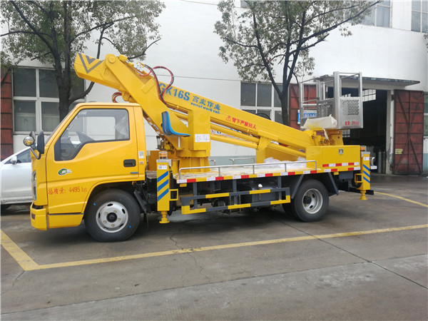 國六江鈴新款16米伸縮臂高空作業(yè)車-藍(lán)牌高空作業(yè)車