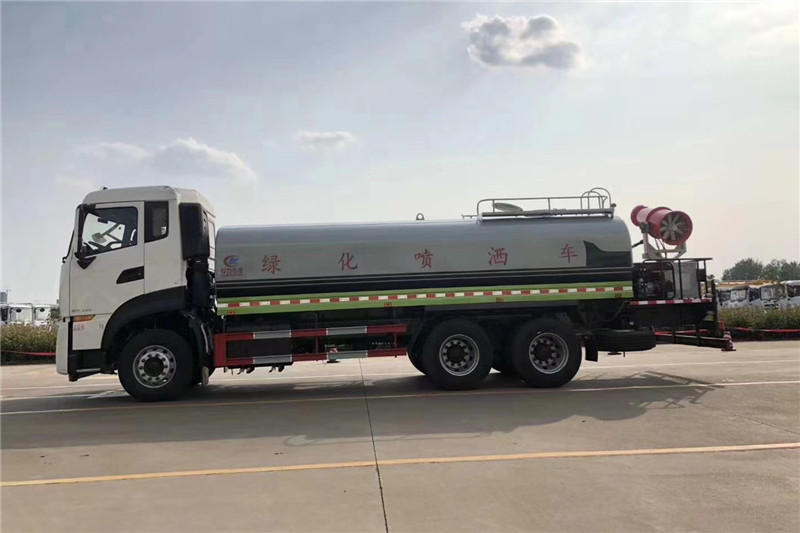 東風(fēng)天龍后八輪20噸噴霧車，國六綠化噴灑車